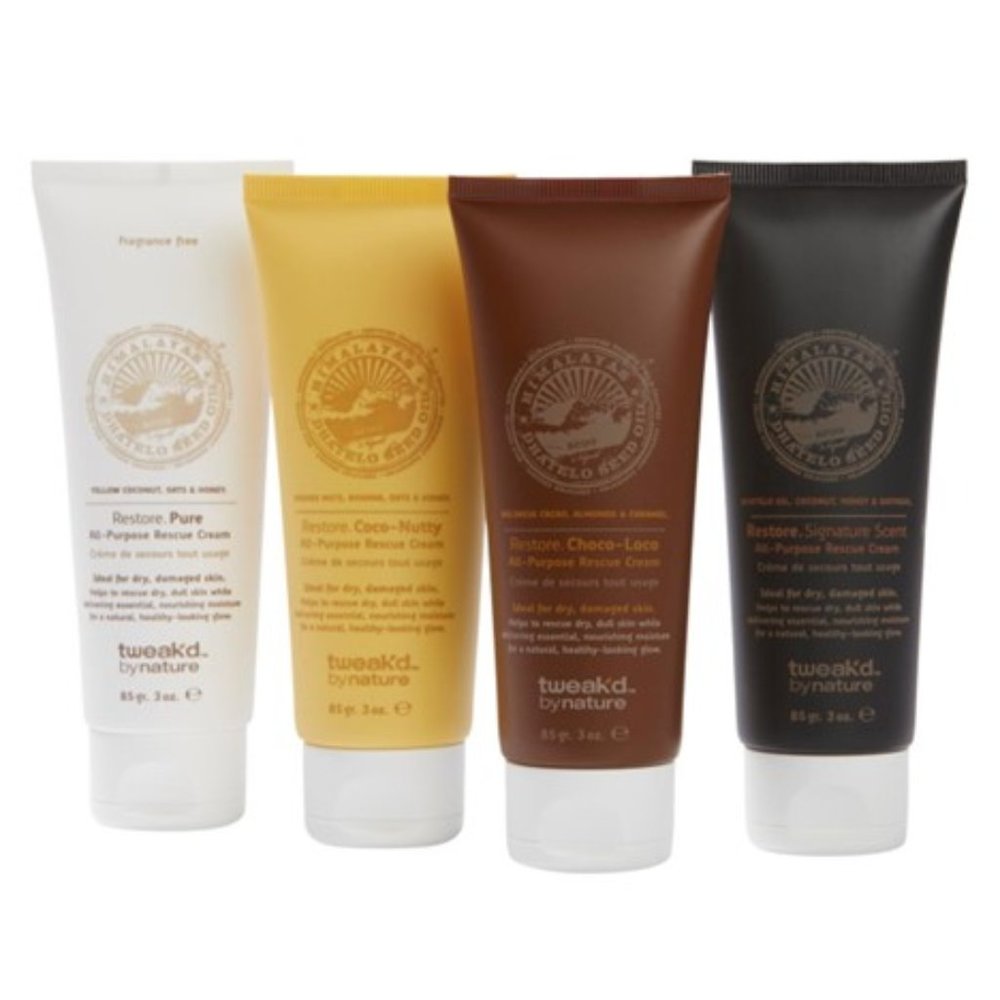 Tweak'd By Nature 4-piece All-Purpose Rescue Cream Set, New